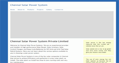 Desktop Screenshot of chennaisolar.com