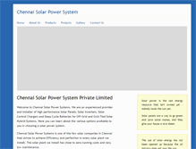 Tablet Screenshot of chennaisolar.com